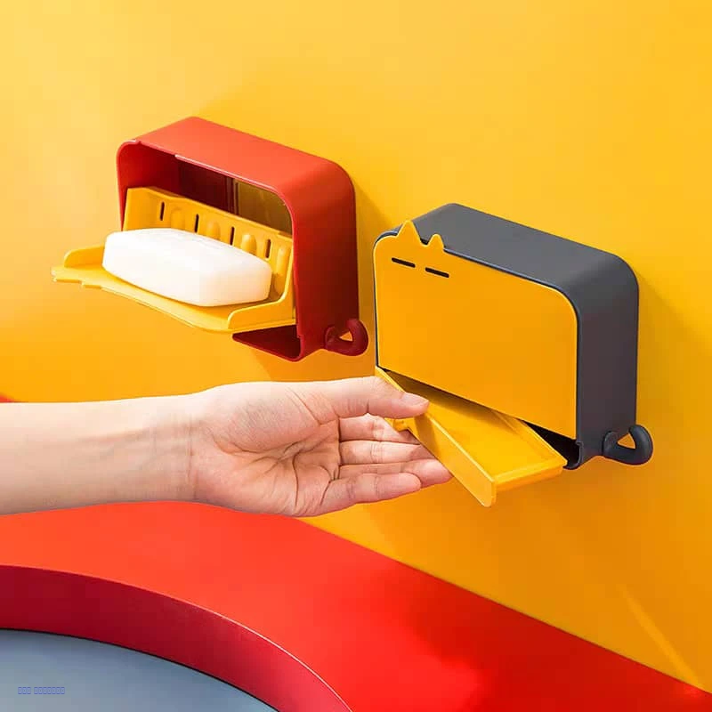 حامل صابون مغلق لاصق – تصميم لطيف