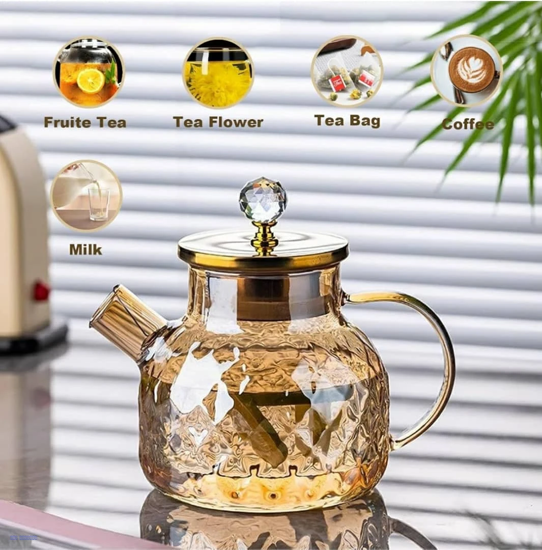 كتلي زجاج حراري ذهبي