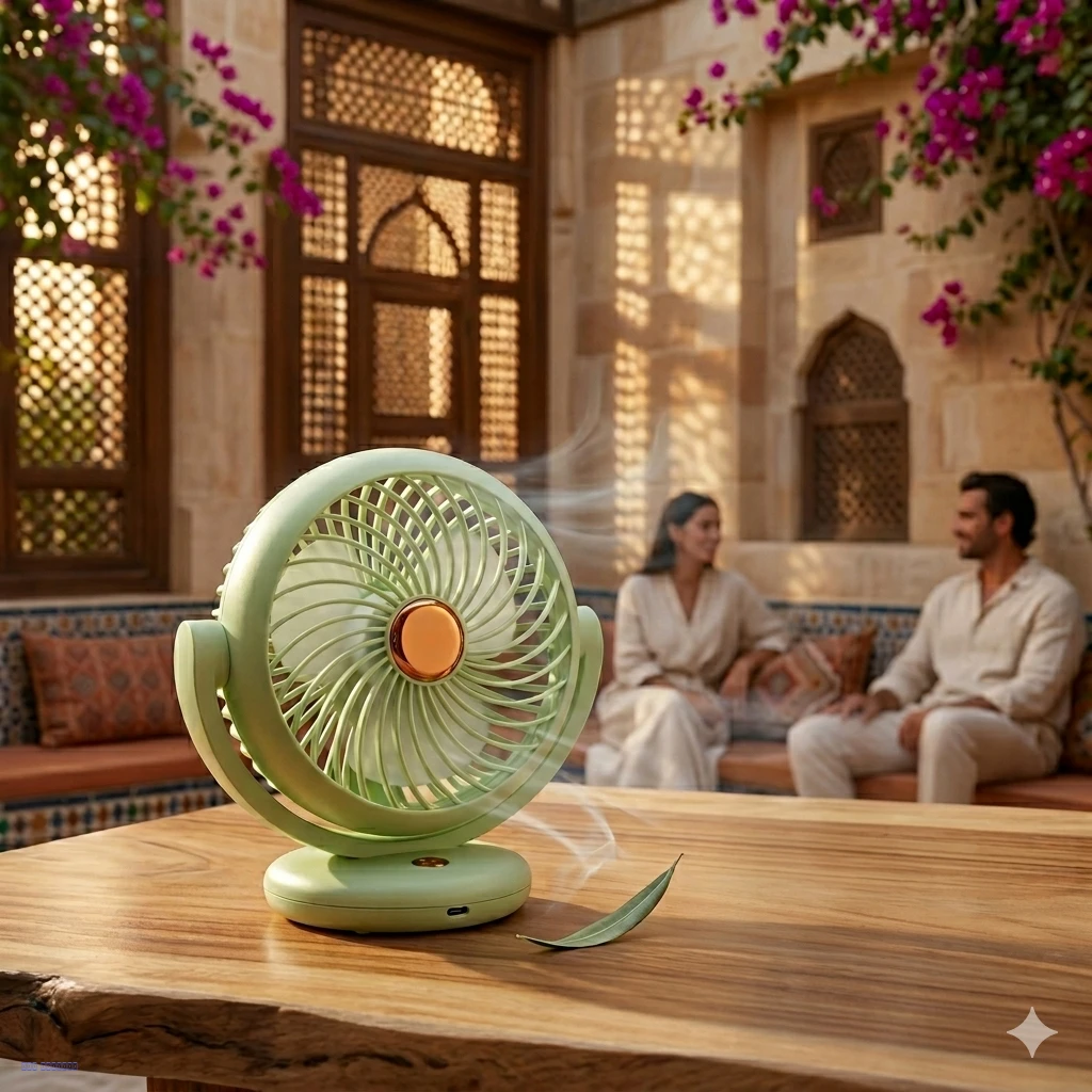 مروحة تدوير هواء مكتبية – رأس هزاز