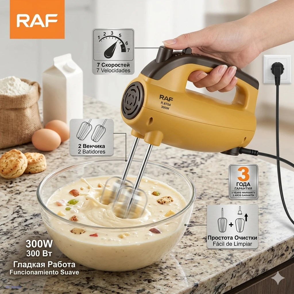 خلاط يدوي – RAF (قوة 300 واط)