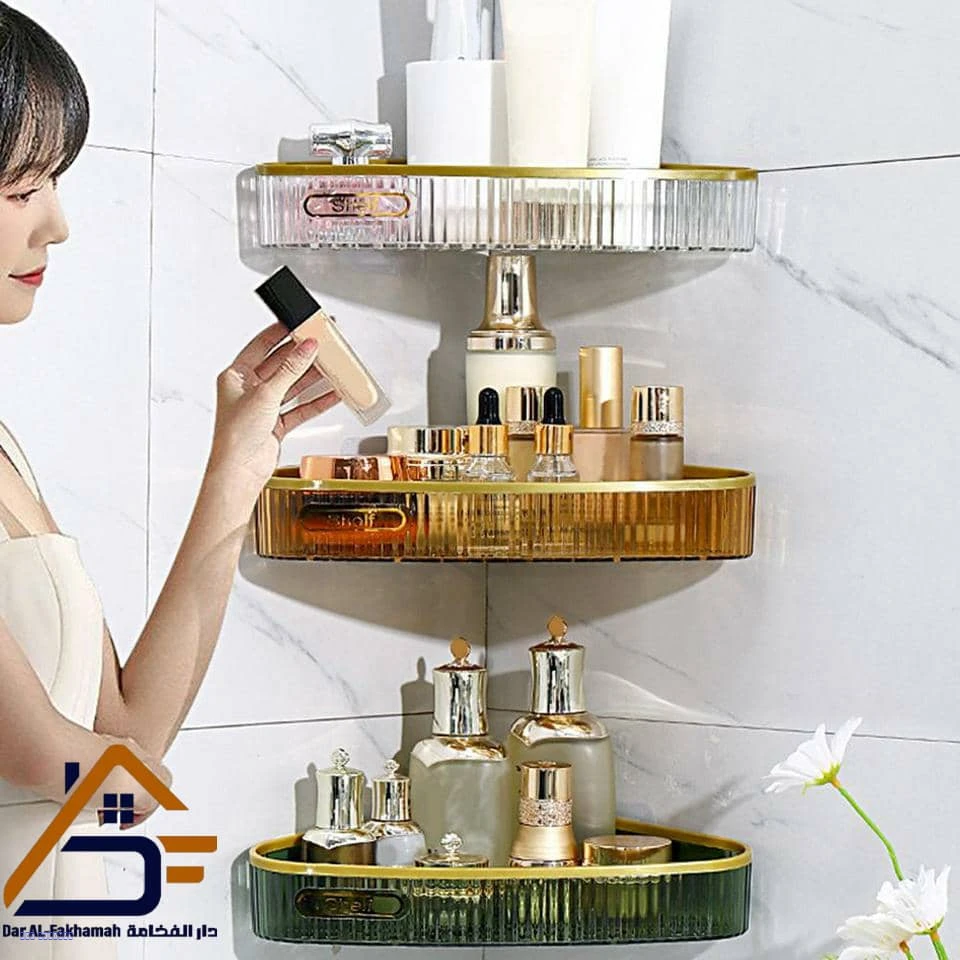 رف تخزين زاوية أكريليك – 3 ألوان