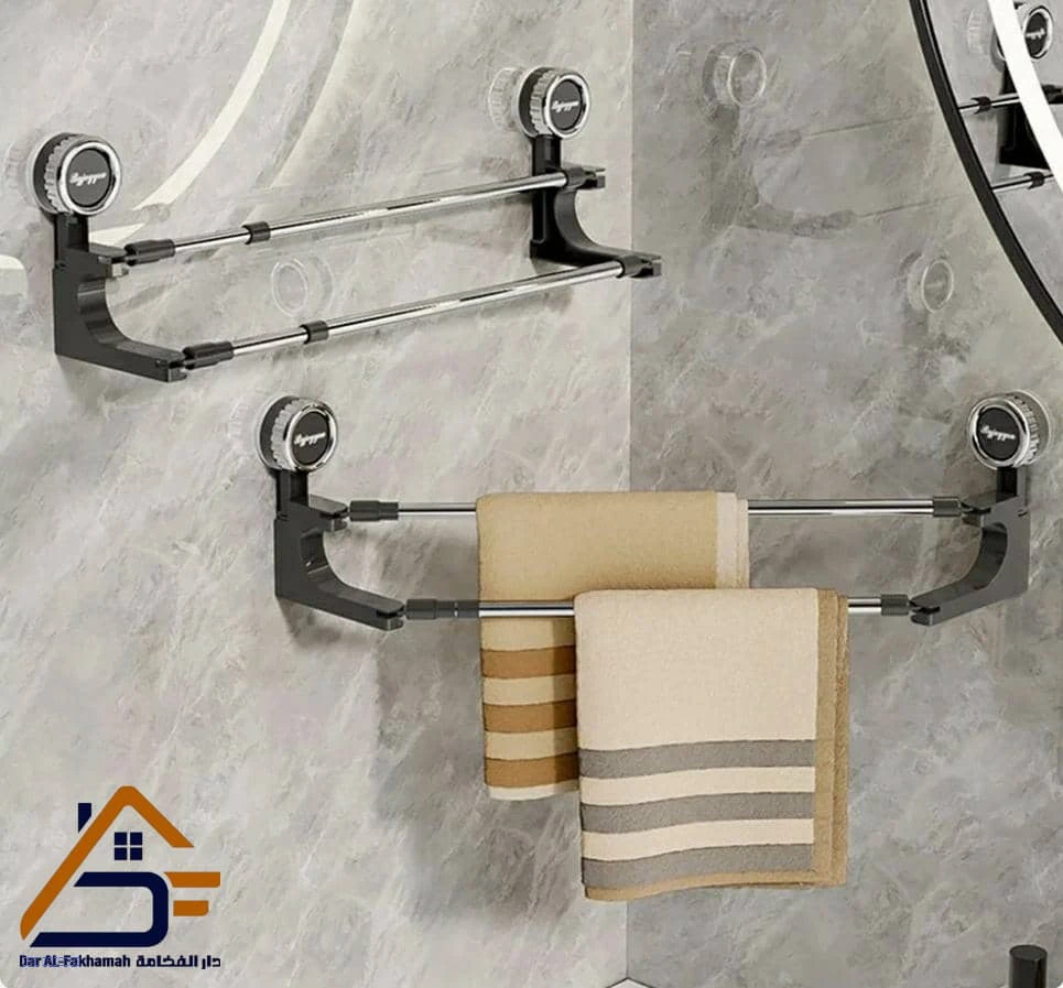 حامل مناشف ذكي لاصق بالضغط