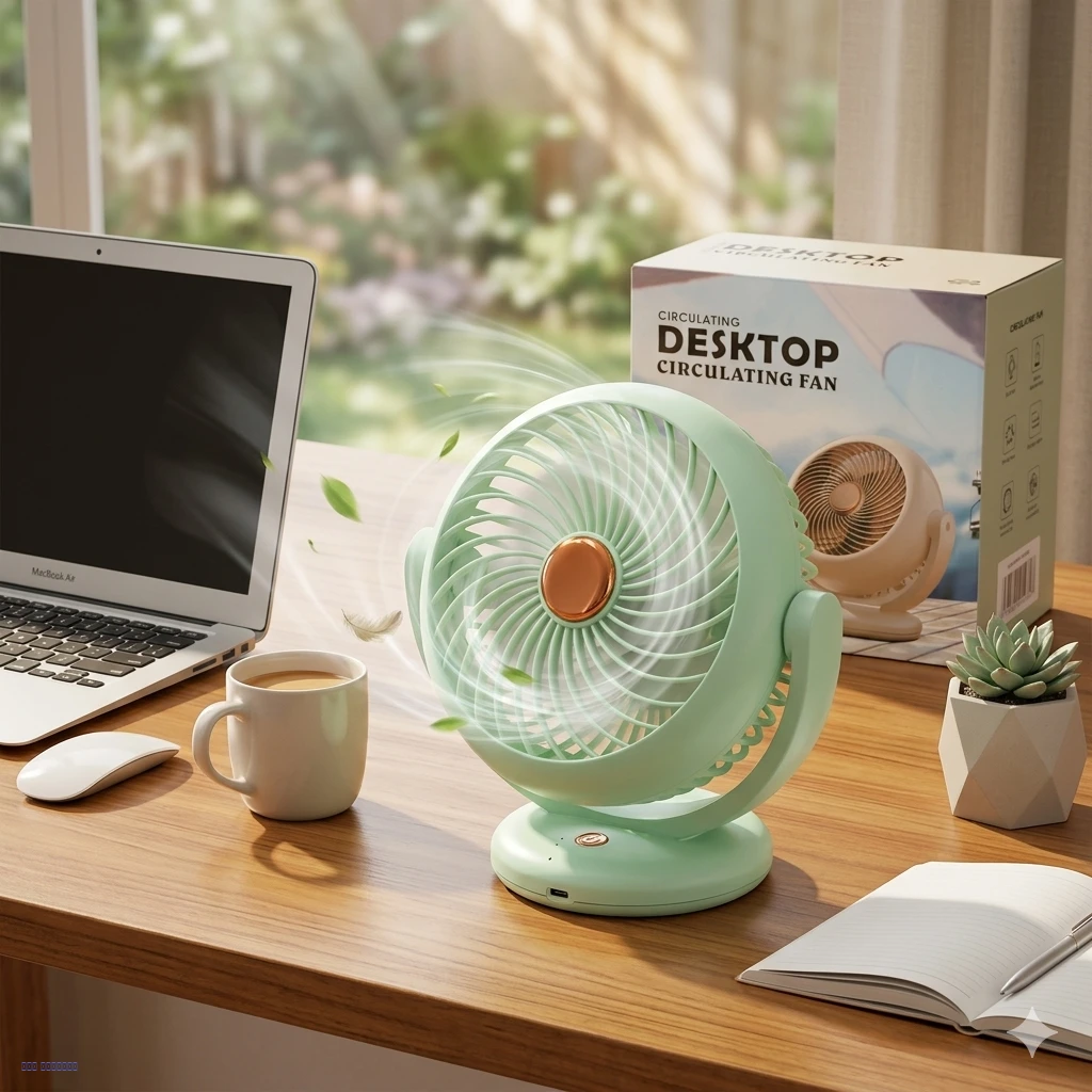 مروحة تدوير هواء مكتبية – رأس هزاز