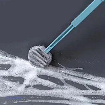 فرشاة حمام مرحاض سيليكون مرنة قابلة للتعديل