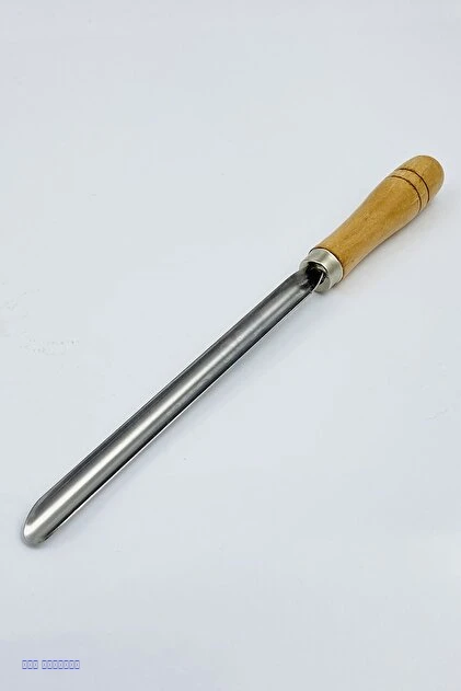 حفار كوسه ستيل طويل بمقبض خشبي