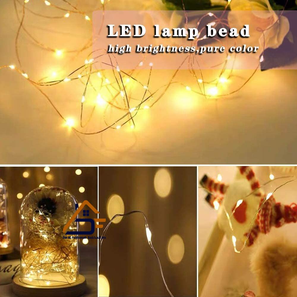 أضواء LED تعمل بالبطارية.