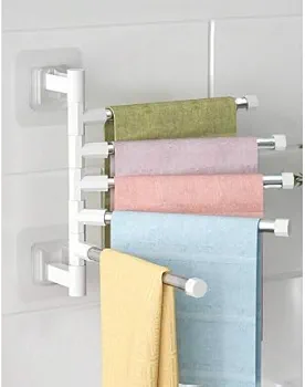 حامل مناشف – 4 دور (لاصق جداري)