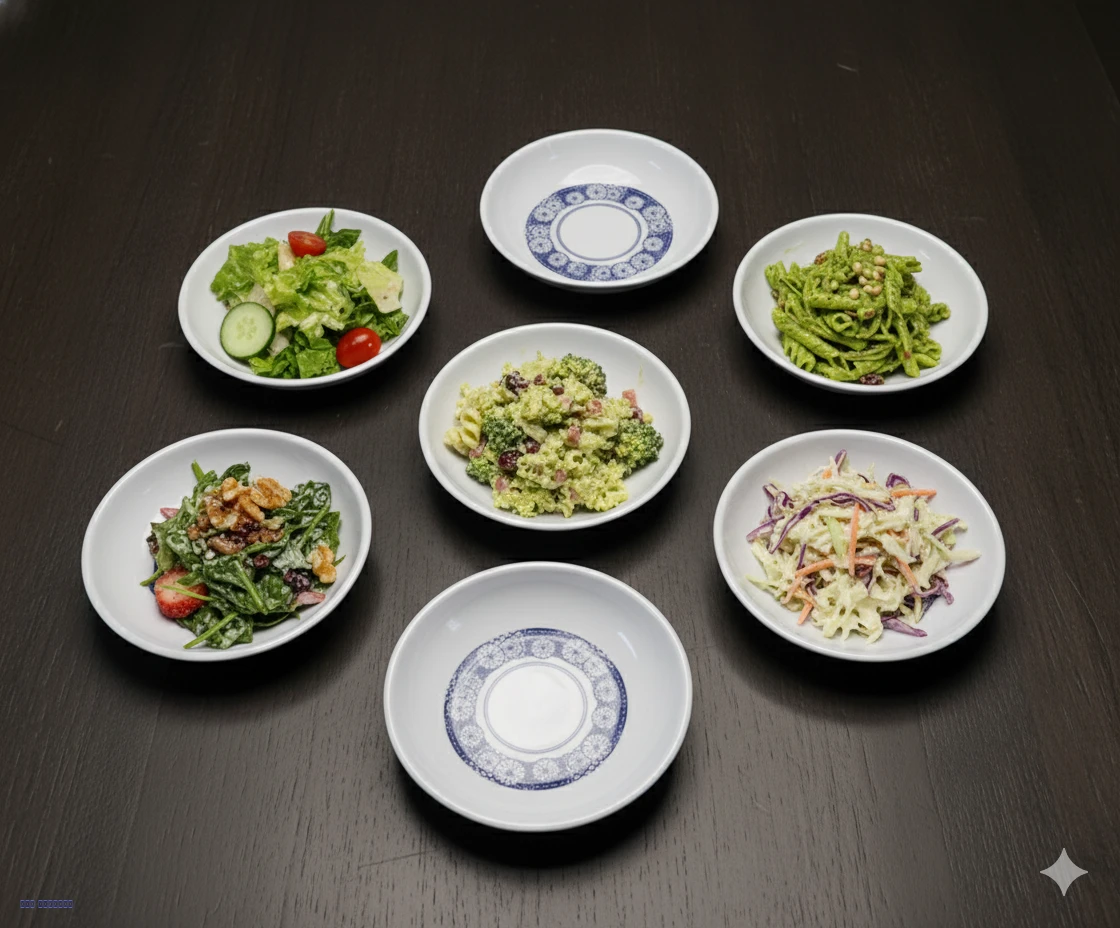 9 صحون ميلامين شكل دائري